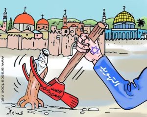 الكاريكاتير منقول من موقع ألوان عربيه بريشه الاستاذ عصام احمد